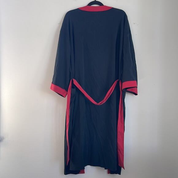 NWT Bobby Chan Barrett Jackson Car show silk blend tie bath smoking robe sz OS - Picture 6 of 6